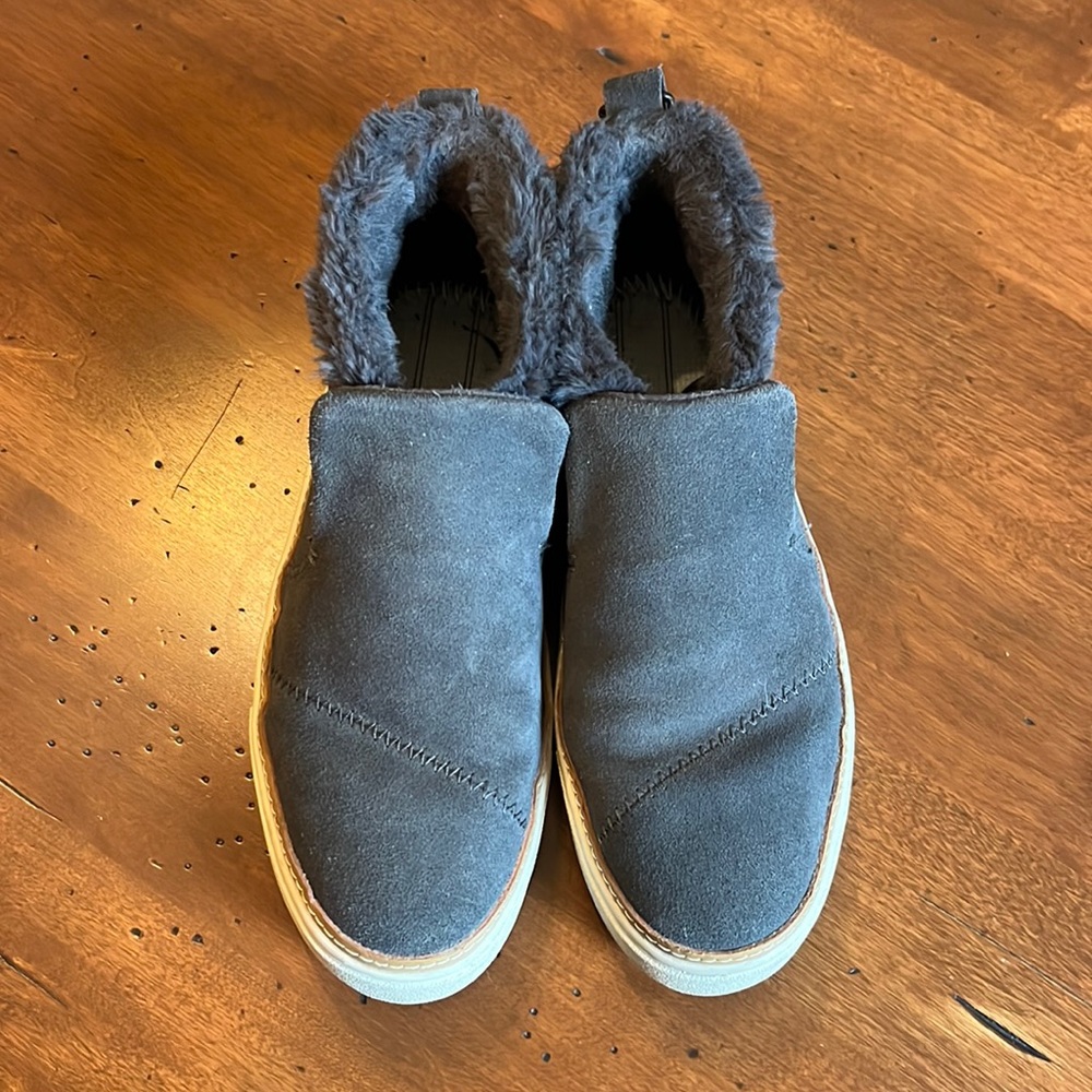 Blue TOMS boots
